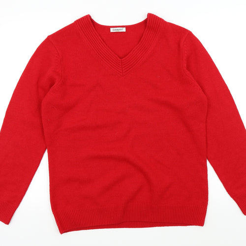 Damart Womens Red   Pullover Jumper Size 12