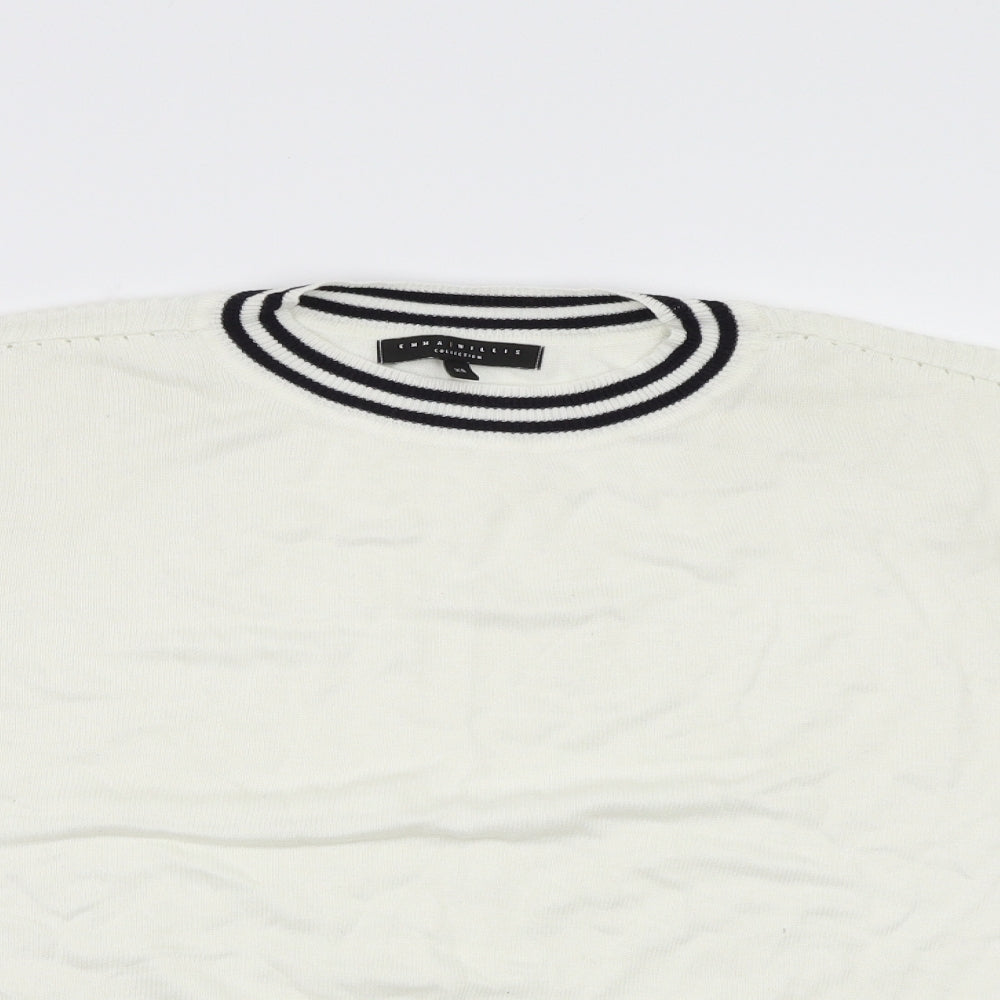 Next emma Willis Womens White   Pullover Jumper Size XS