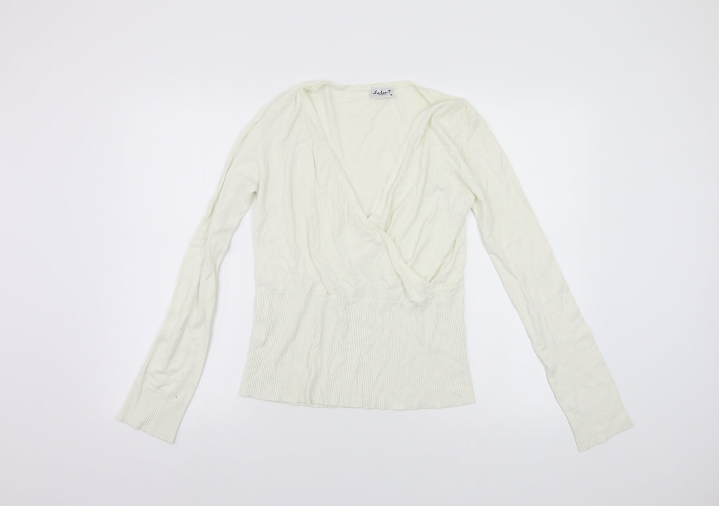Select Womens White   Pullover Jumper Size 16