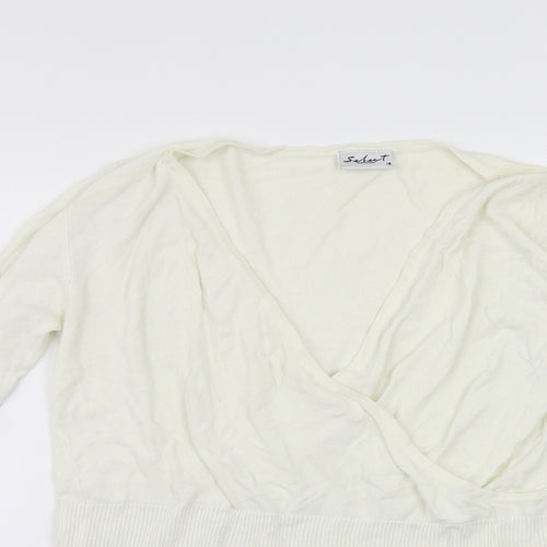Select Womens White   Pullover Jumper Size 16