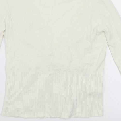 Select Womens White   Pullover Jumper Size 16