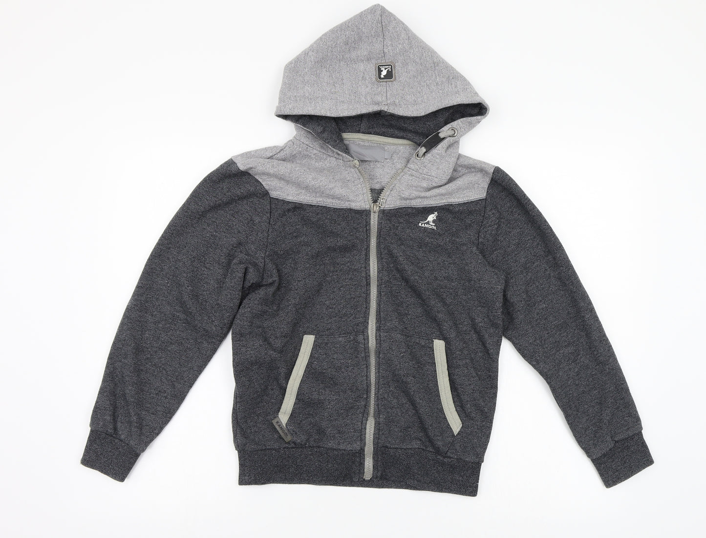 Kangol Boys Grey   Full Zip Hoodie Size 11-12 Years
