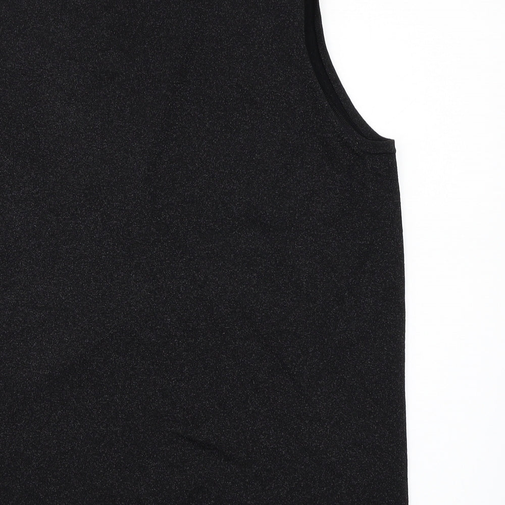 Jumper Womens Black   Cape Jumper Size 8  - Embroidered detail