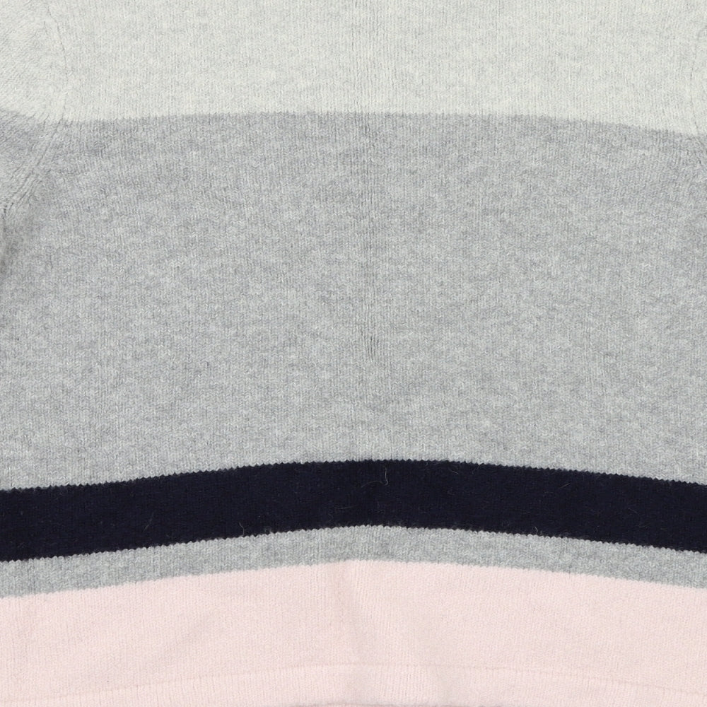 C&C California Womens Multicoloured Striped  Henley Jumper Size L