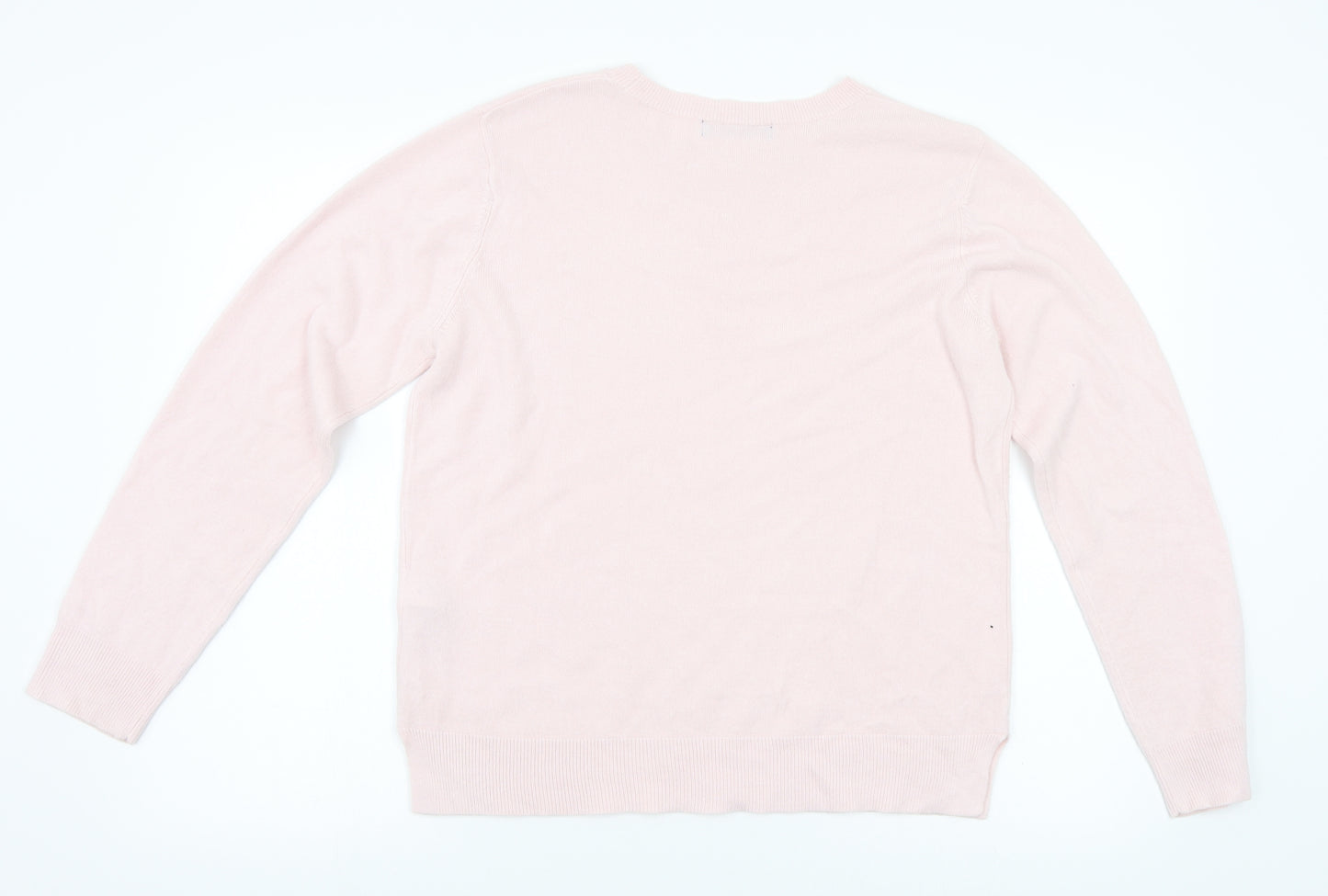 M&S Womens Orange   Henley Jumper Size 12