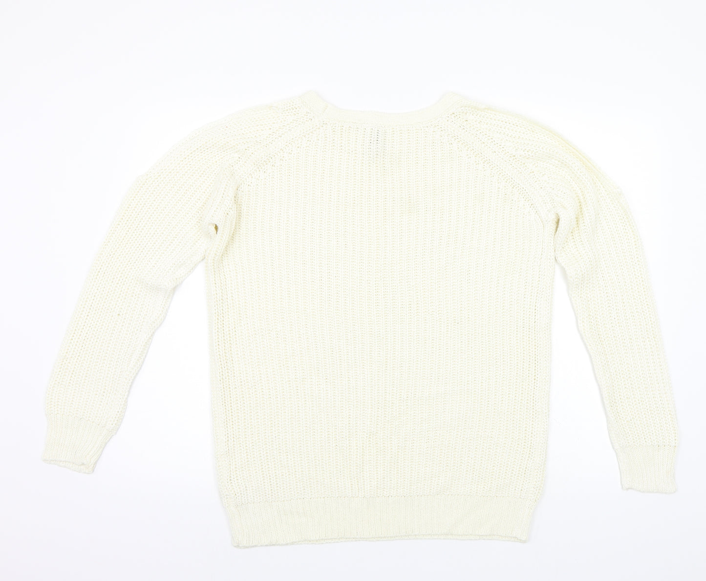 Capsule Womens White   Pullover Jumper Size 14