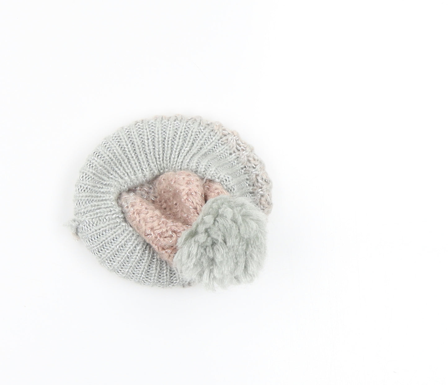 Primark Womens Grey  Knit Bobble Hat  Size M