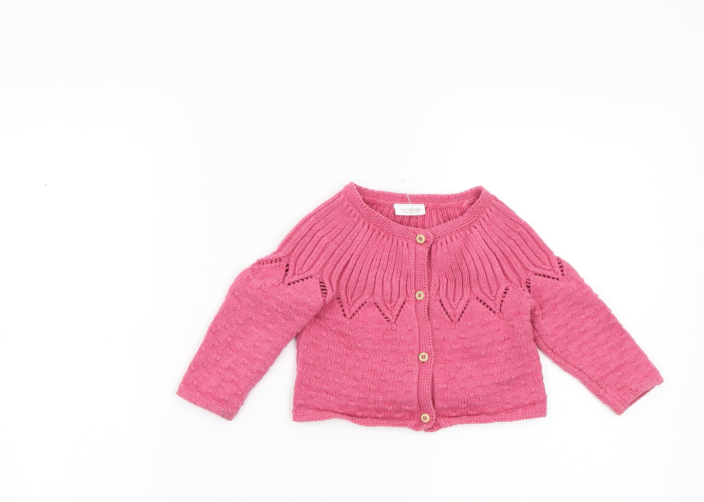 NEXT Baby Orange   Cardigan Jumper Size 9-12 Months