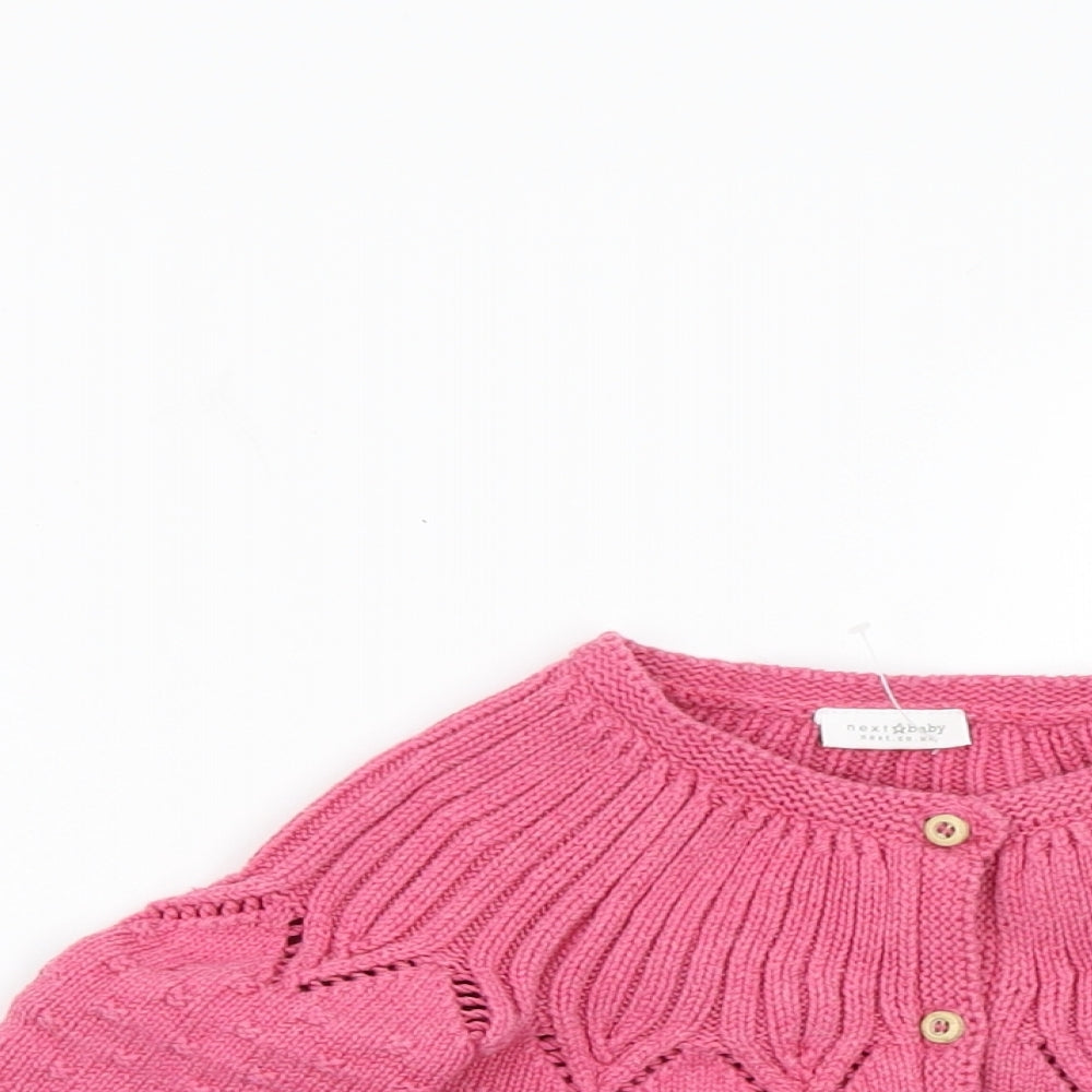 NEXT Baby Orange   Cardigan Jumper Size 9-12 Months
