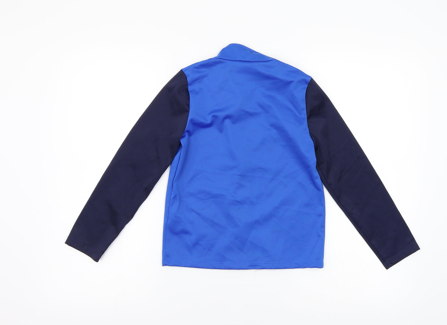 DECATHLON Boys Blue Houndstooth  Full Zip Hoodie Size 5-6 Years