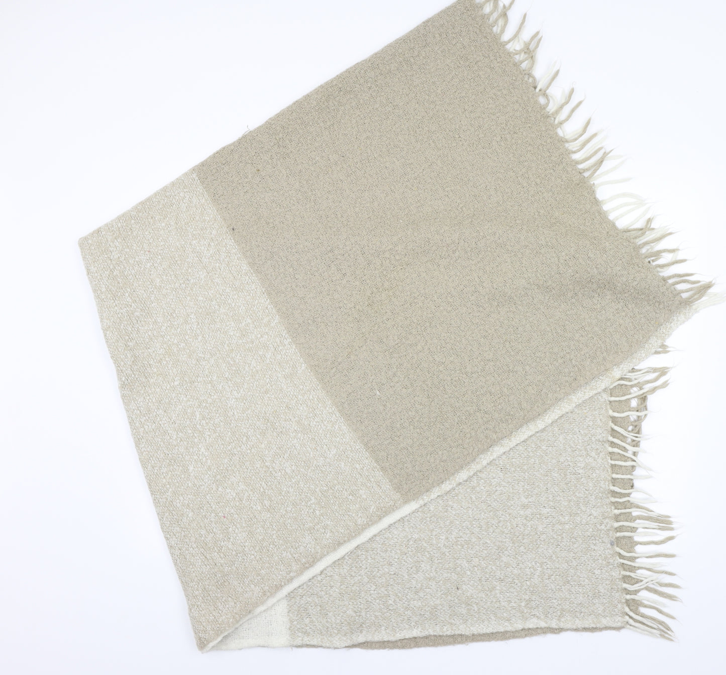 Preworn Womens Beige Houndstooth   Shawl/Wrap