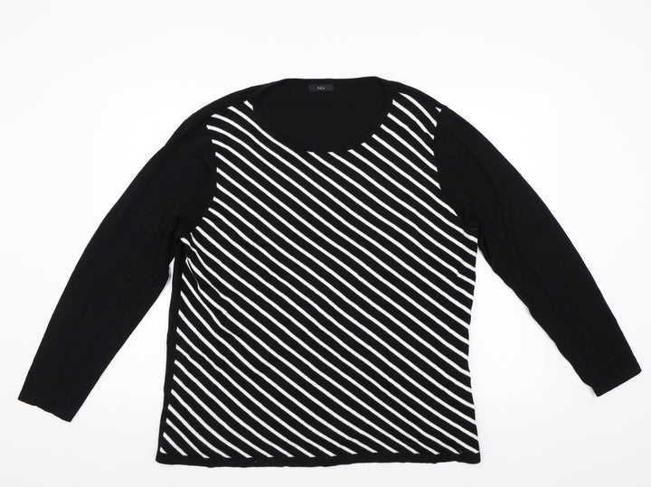 M&Co Womens Black   Pullover Jumper Size 20