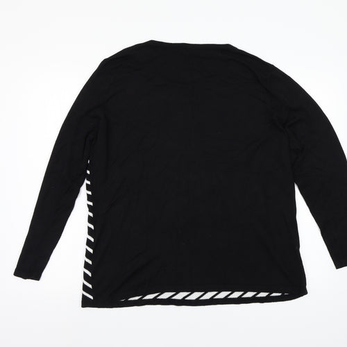 M&Co Womens Black   Pullover Jumper Size 20