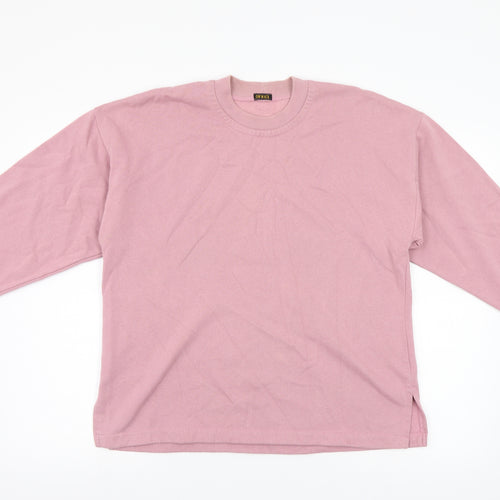 Oh Nice Womens Pink   Pullover Sweatshirt Size M