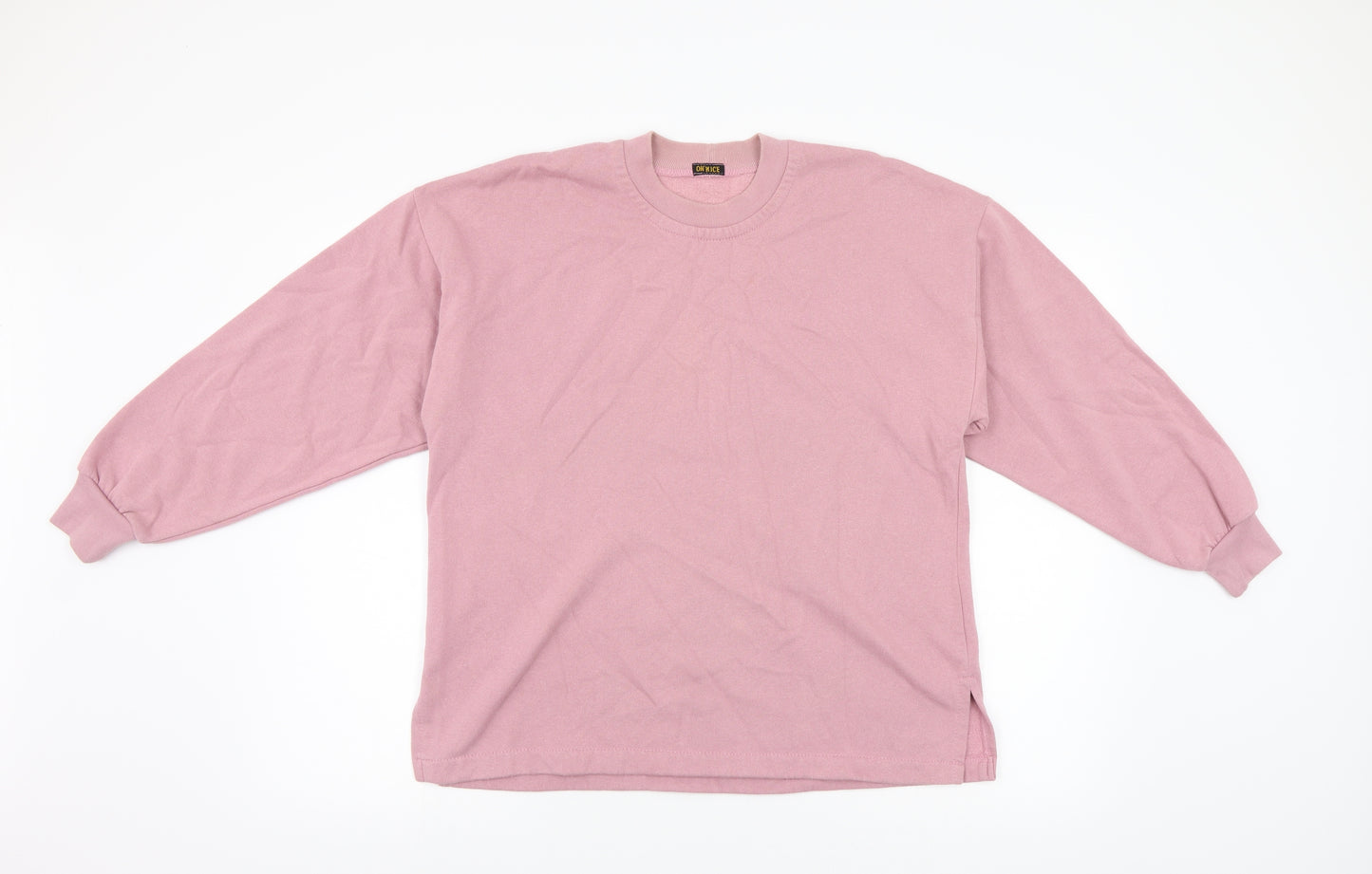 Oh Nice Womens Pink   Pullover Sweatshirt Size M