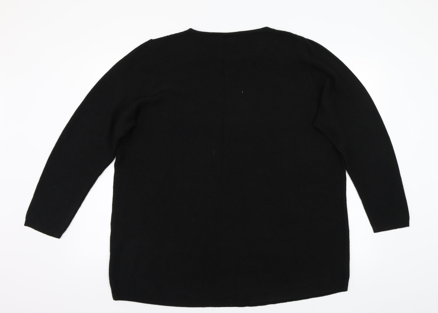 Love Knitwear Womens Black   Pullover Jumper Size 20