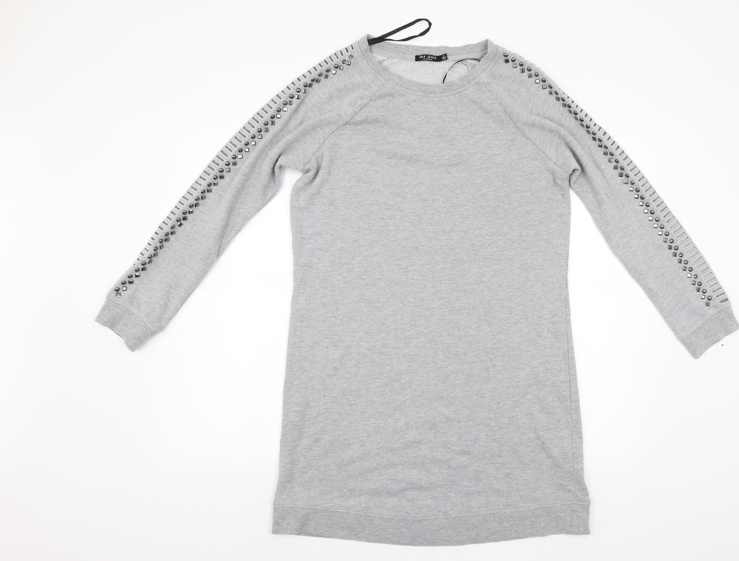 Max Jeans Womens Grey   Jumper Dress  Size S  - Studded