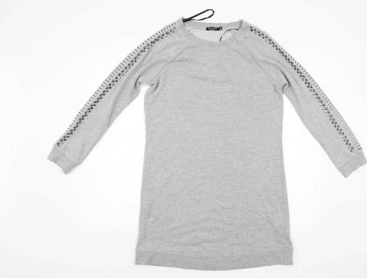 Max Jeans Womens Grey   Jumper Dress  Size S  - Studded