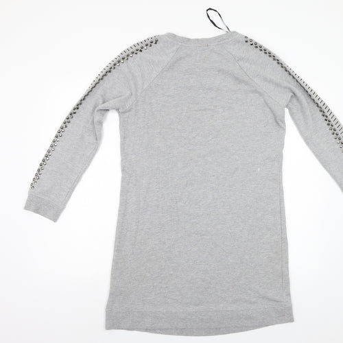 Max Jeans Womens Grey   Jumper Dress  Size S  - Studded