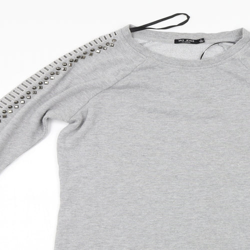 Max Jeans Womens Grey   Jumper Dress  Size S  - Studded