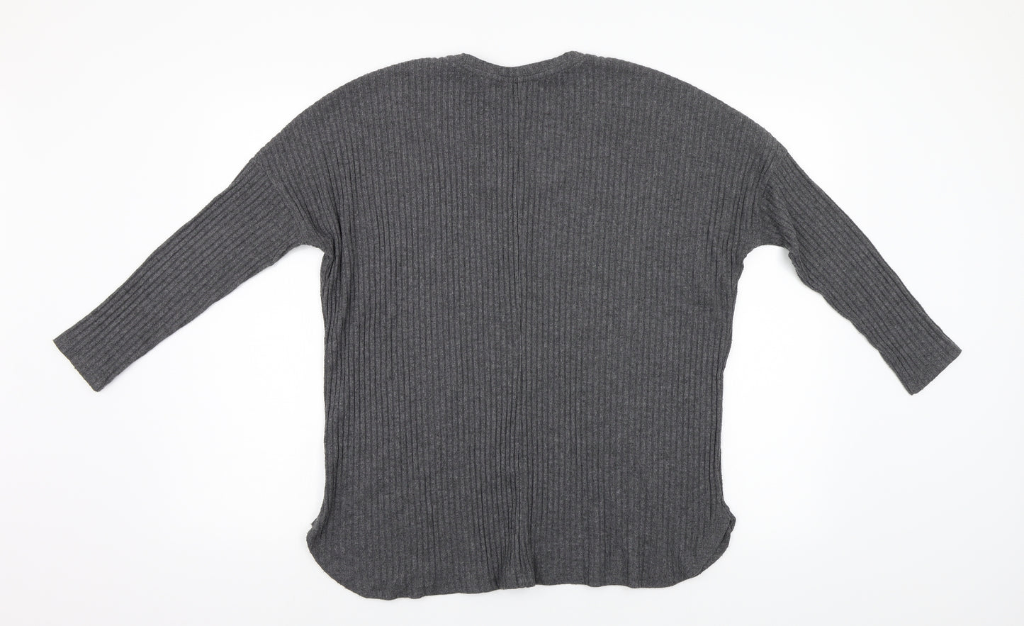 New Look Womens Green Houndstooth  Henley Jumper Size 10