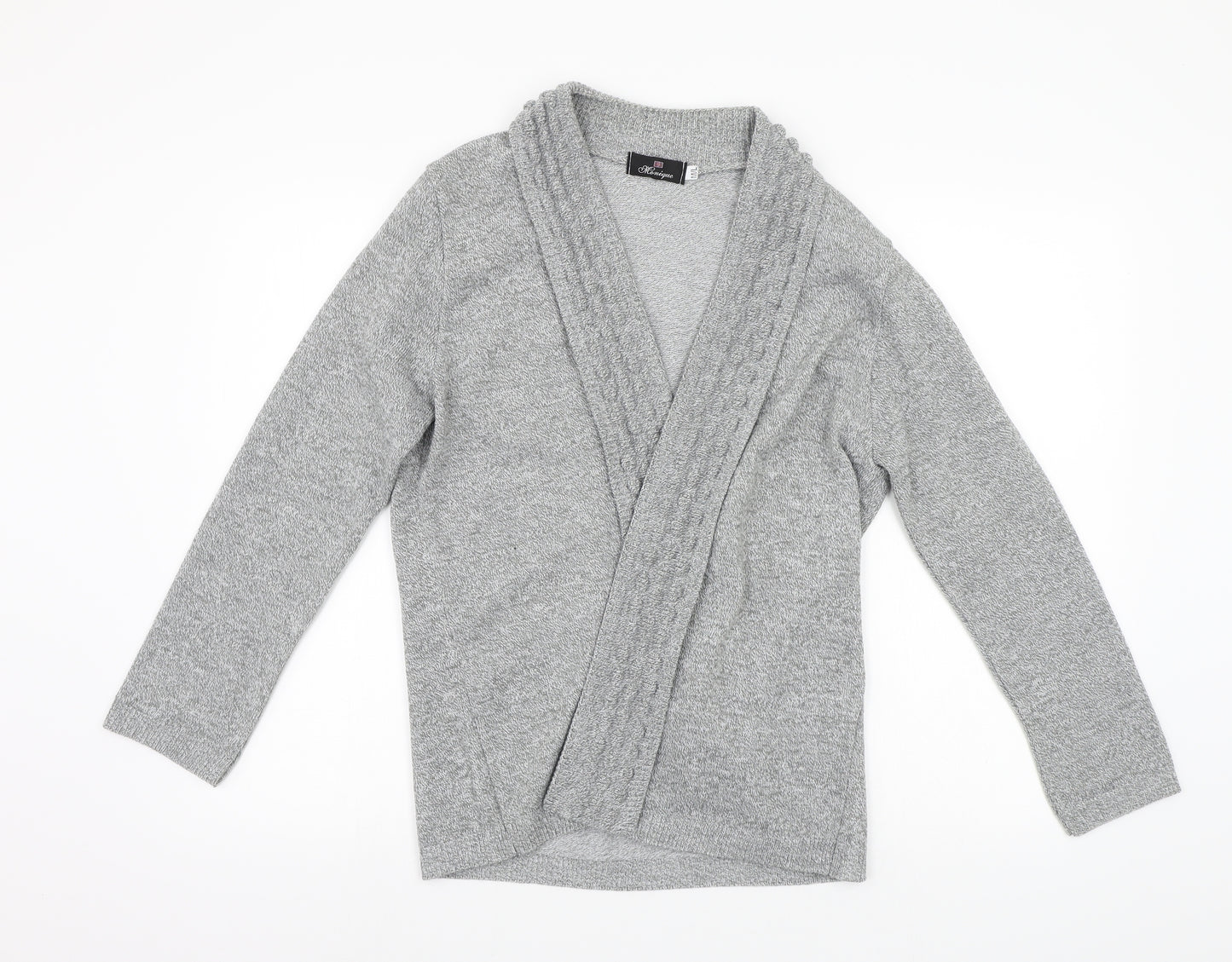 Monique Womens Grey   Cardigan Jumper Size M