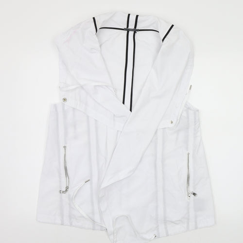 Lounge The Label Womens White   Overcoat Poncho Size L