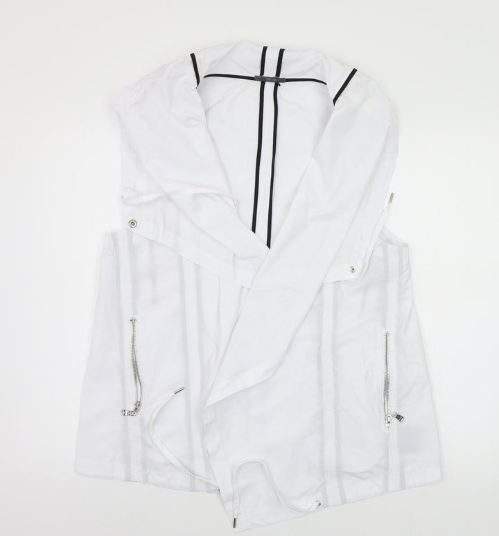 Lounge The Label Womens White   Overcoat Poncho Size L