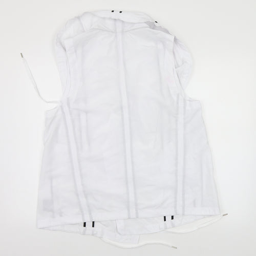 Lounge The Label Womens White   Overcoat Poncho Size L