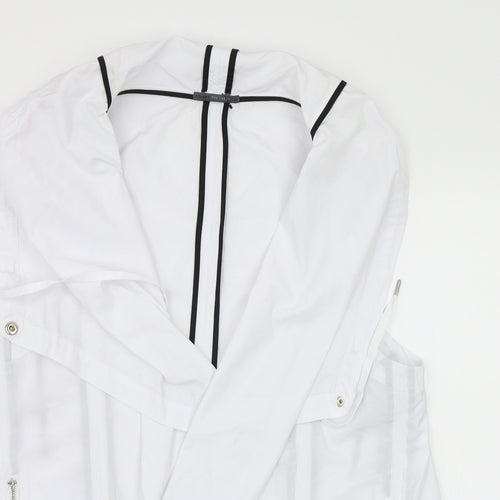 Lounge The Label Womens White   Overcoat Poncho Size L