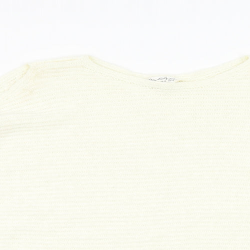 Miss Selfridge Womens Ivory   Pullover Jumper Size 14  - cutout detail