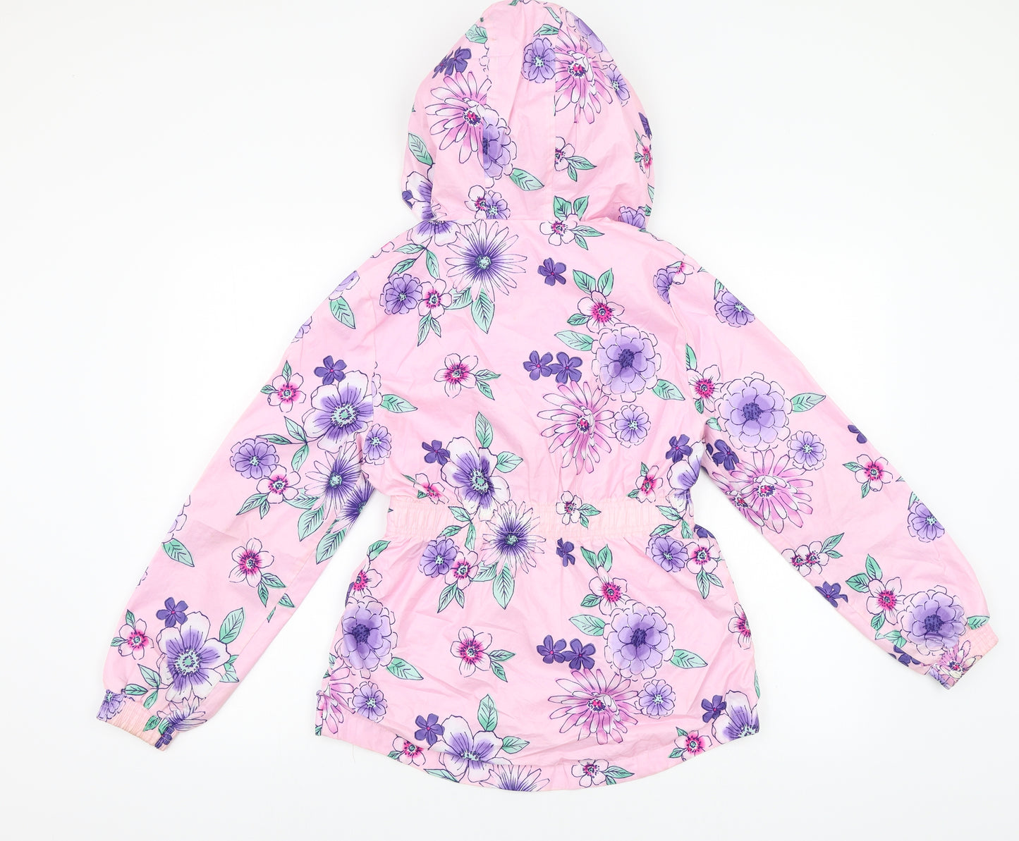 George Girls Pink Flecked  Rain Coat Coat Size 11-12 Years