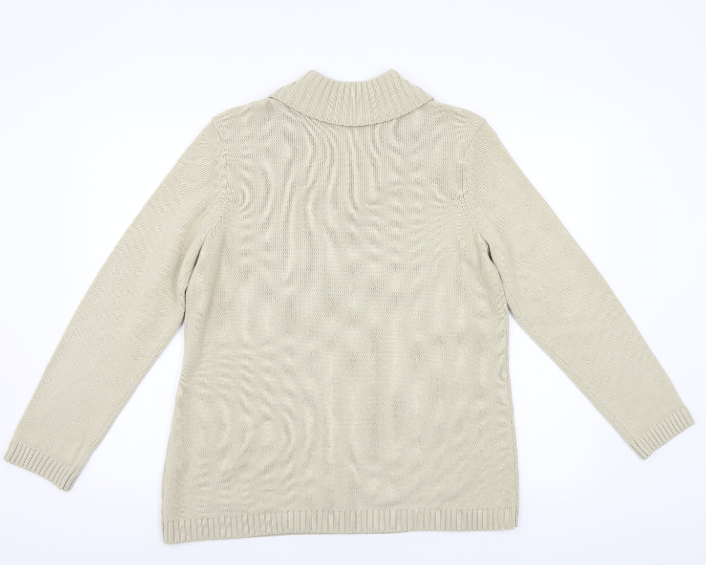 Preworn Womens Beige   Cardigan Jumper Size 14