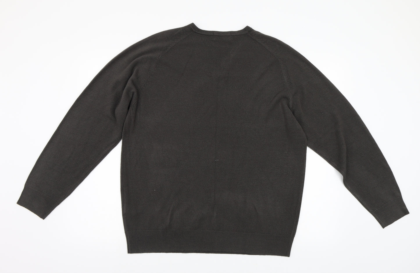 M&S Mens Blue   Henley Jumper Size L