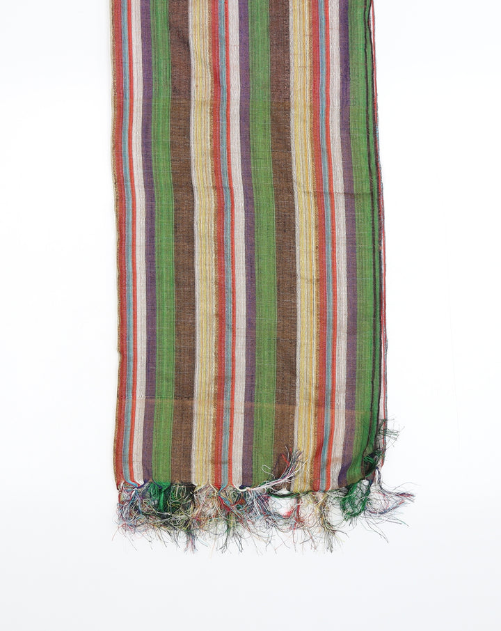 Preworn Womens Multicoloured Striped Scarf