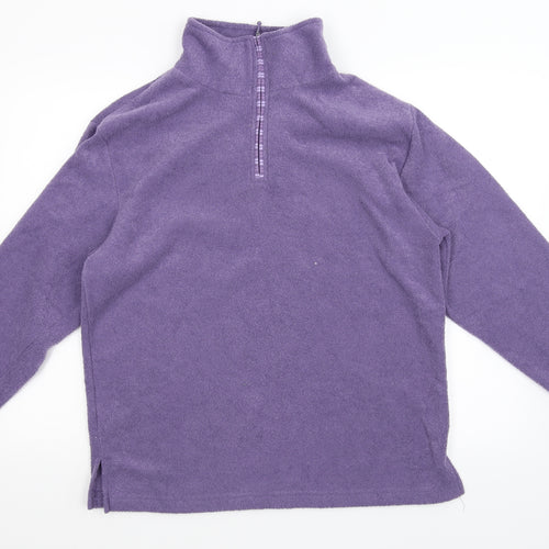 Bonmarché Womens Purple   Henley Jumper Size M