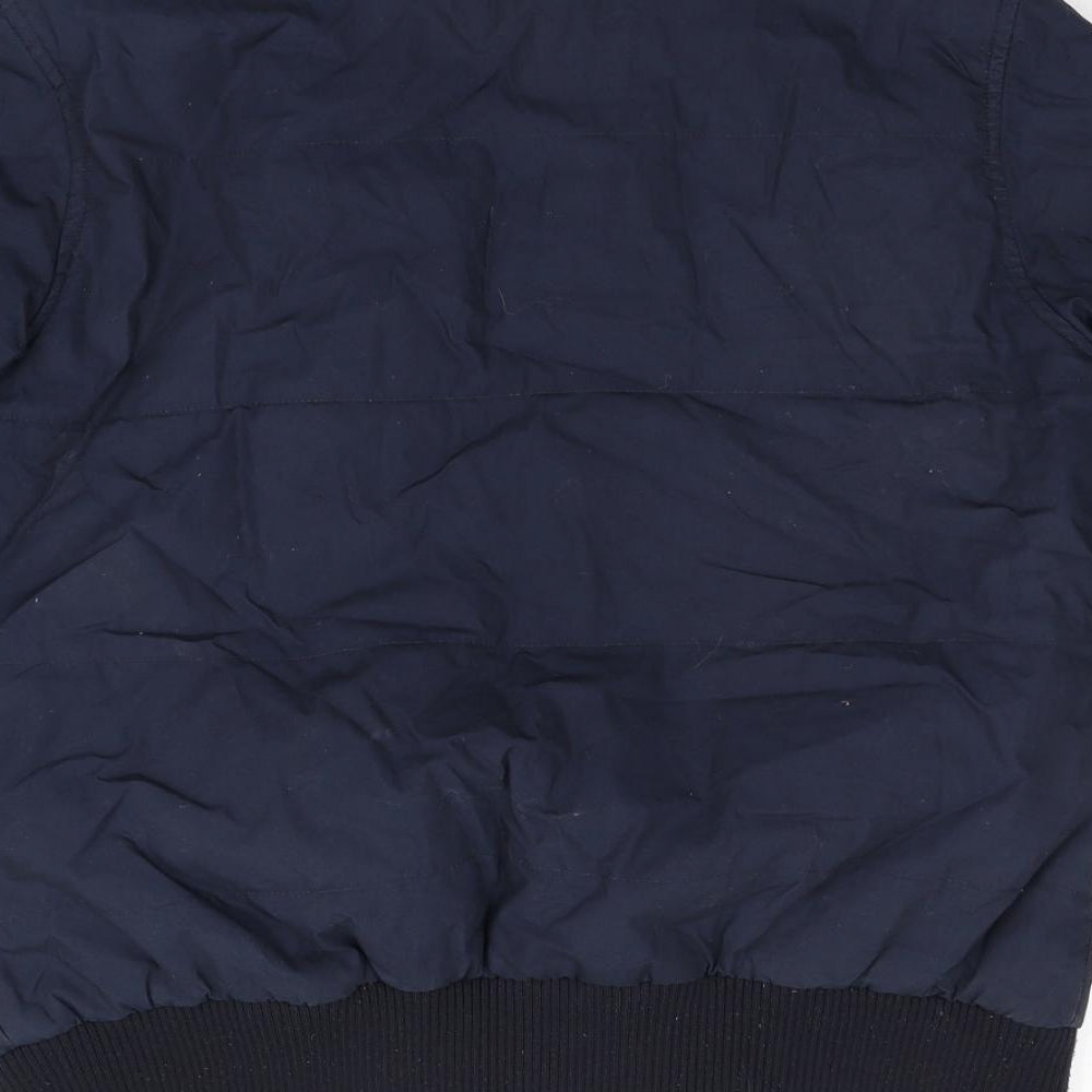 Topman Mens Blue   Bomber Jacket Coat Size M