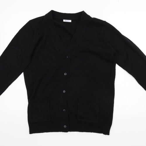 Damart Womens Black   Cardigan Jumper Size M