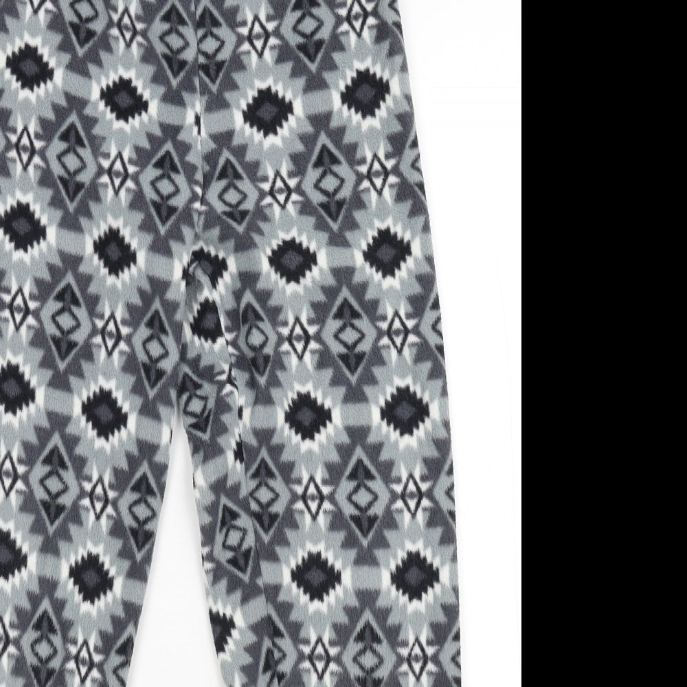 Primark Girls Grey Geometric  Capri Pyjama Pants Size 11-12 Years