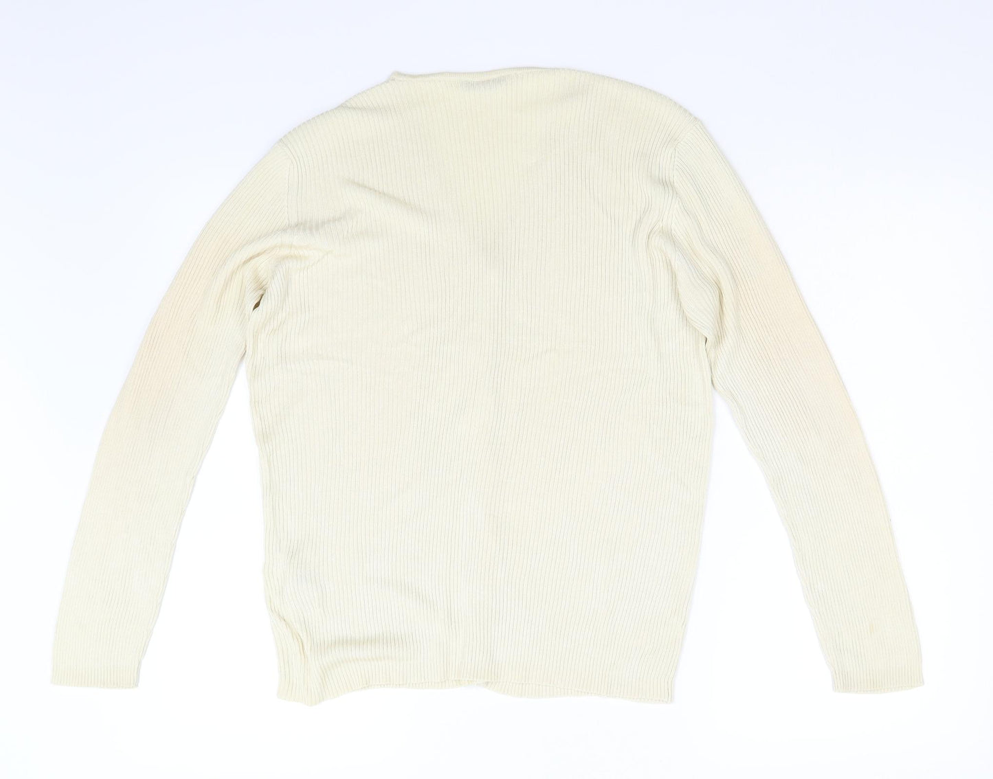 Marks and Spencer Womens Beige   Cardigan Jumper Size 16