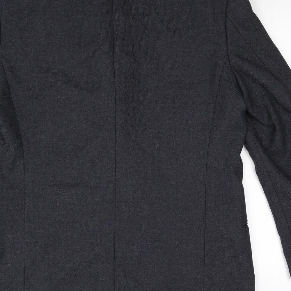 Preworn Mens Black   Jacket Suit Jacket Size 40