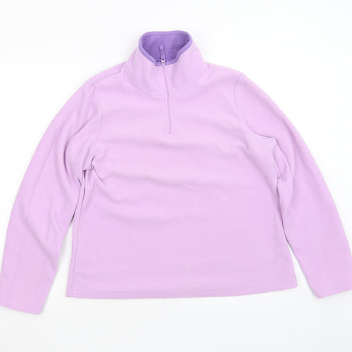 Preworn Girls Purple   Pullover Jumper Size 12-13 Years
