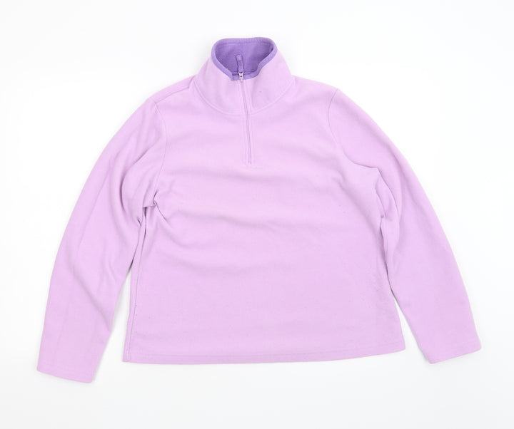 Preworn Girls Purple   Pullover Jumper Size 12-13 Years