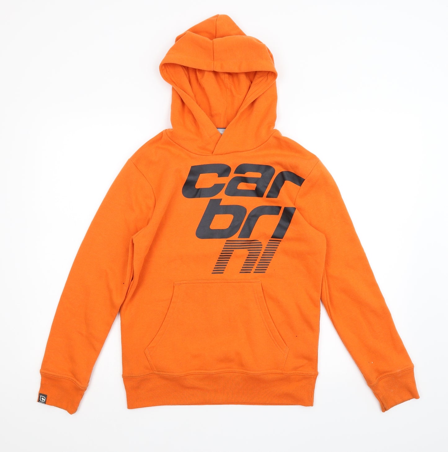 Carbrini Boys Orange   Pullover Hoodie Size 12-13 Years