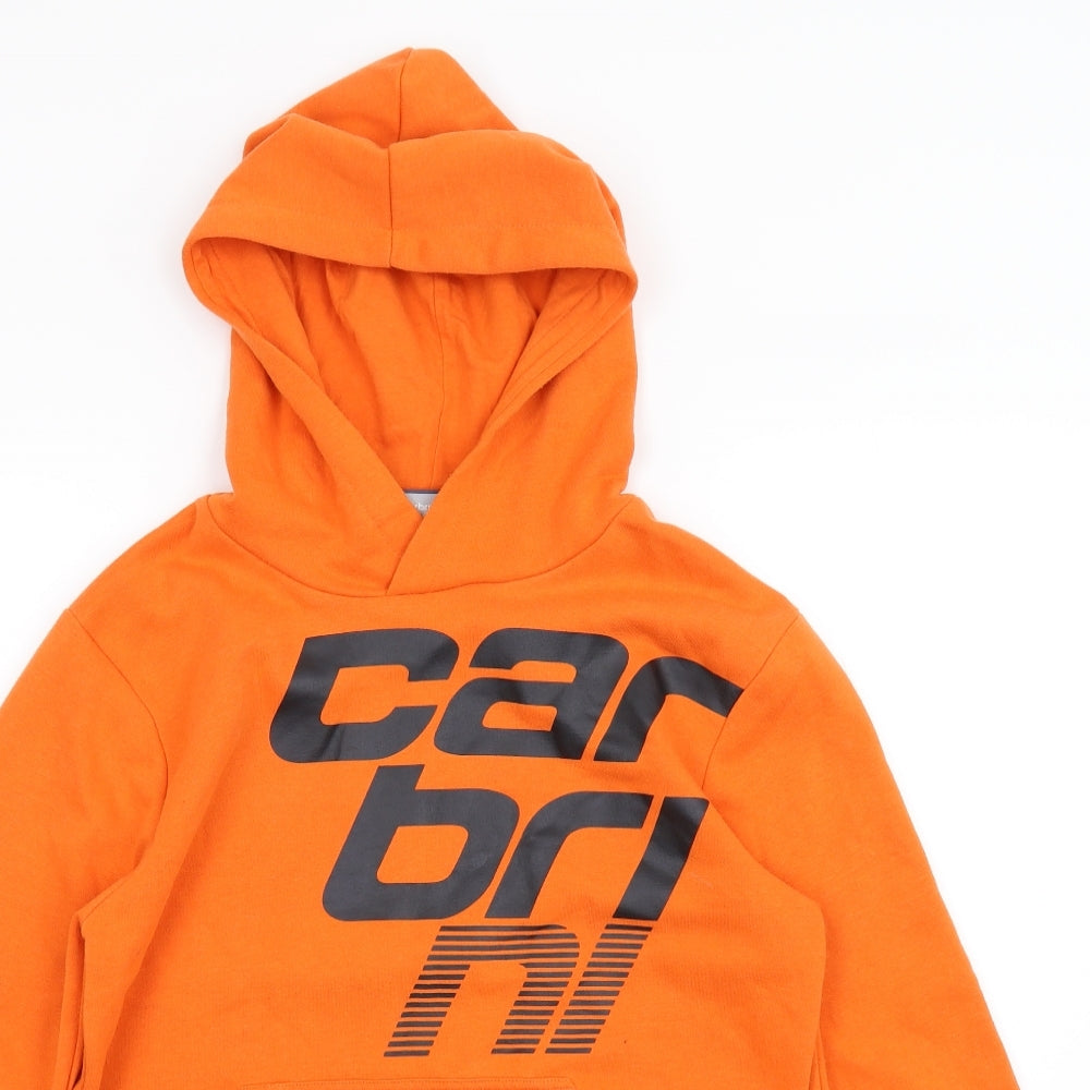 Carbrini Boys Orange   Pullover Hoodie Size 12-13 Years