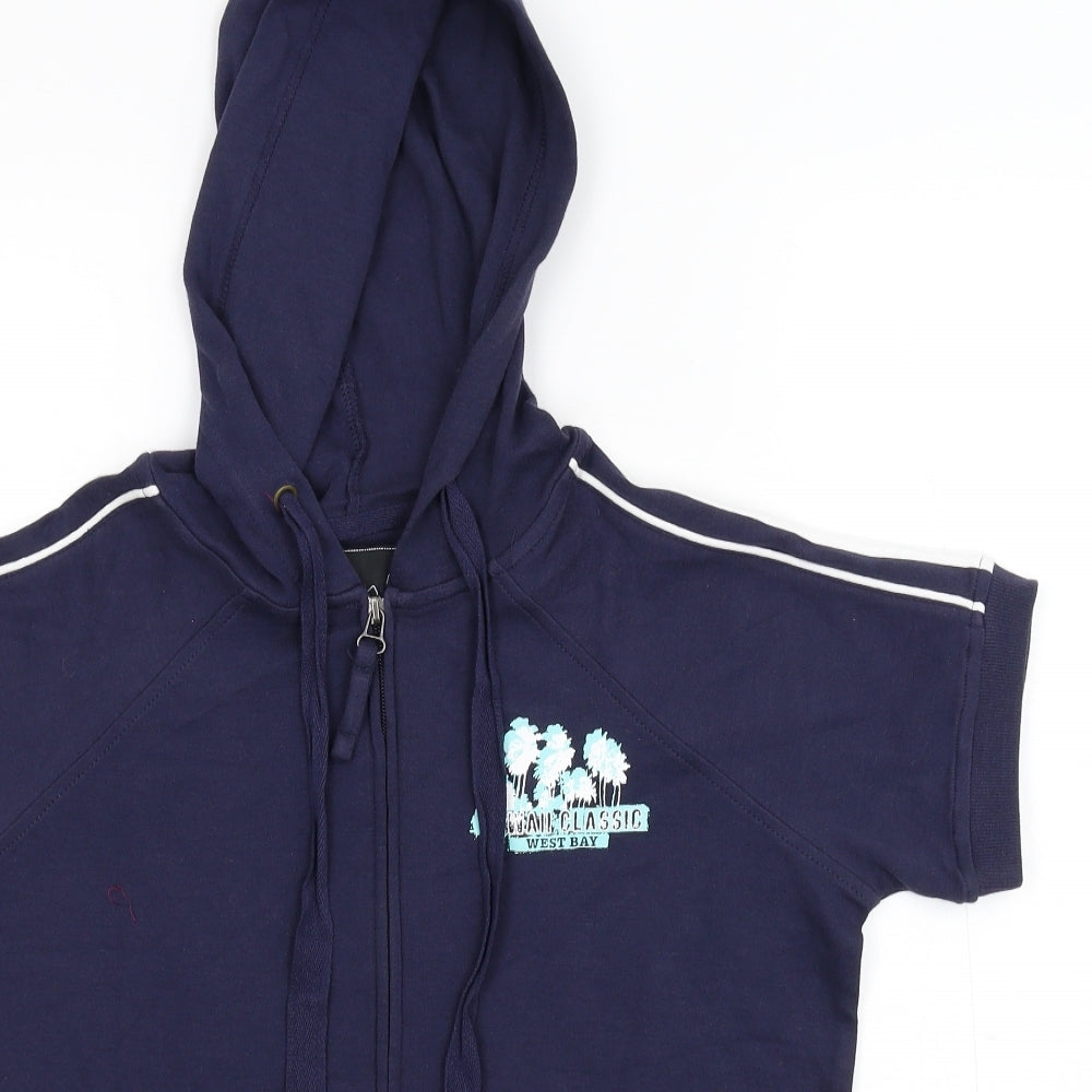 Ethel Austin  Womens Blue   Full Zip Hoodie Size 12