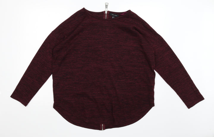 New Look Womens Red   Pullover Jumper Size L