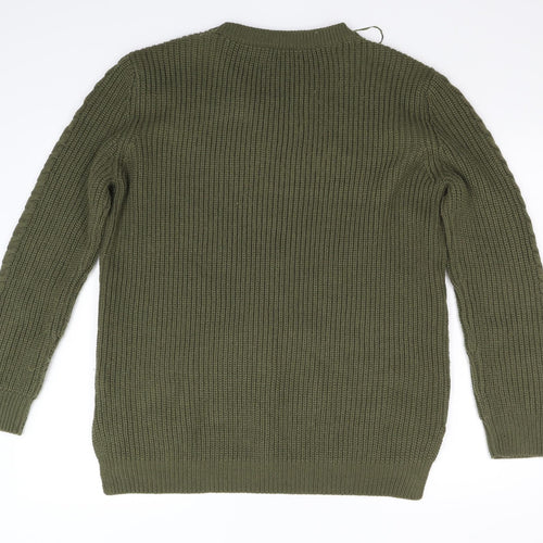 peacock Womens Green   Pullover Jumper Size L