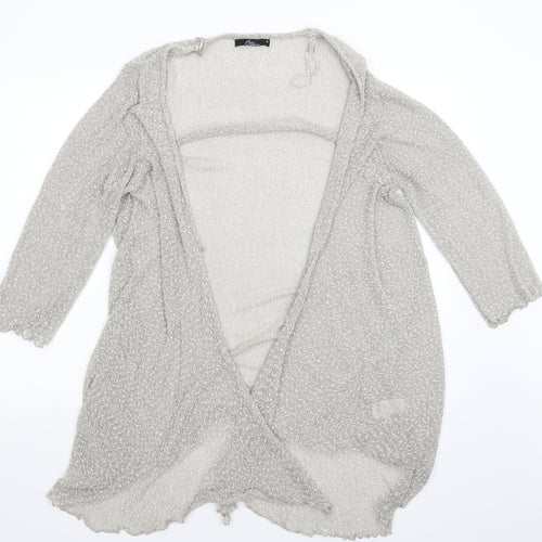 BM Womens Silver   Cardigan Jumper Size XL