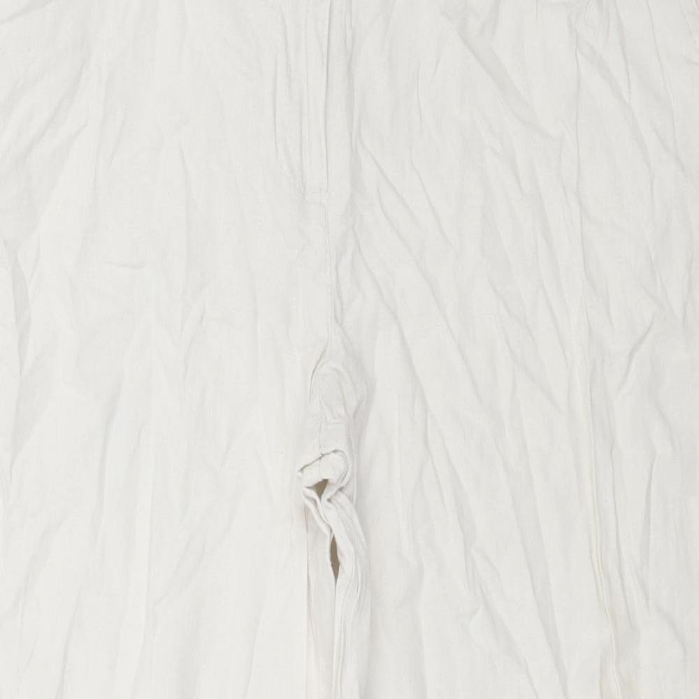 Papaya Womens White   Trousers  Size 16 L28 in